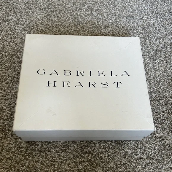 Gabriela Hearst white Tito boot with rainbow block heel